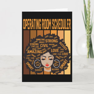 Operating Room Scheduler Powerful Black History Mo Card