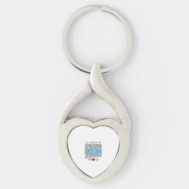 Operating Room Squad Surgical Team Shirt Design_1 Keychain (Front)