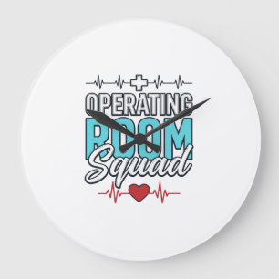 Operating Room Squad Surgical Team Shirt Design_1 Large Clock