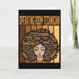 Operating Room Technician Black History Month Prid Card