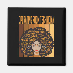 Operating Room Technician Black History Month Prid Magnet