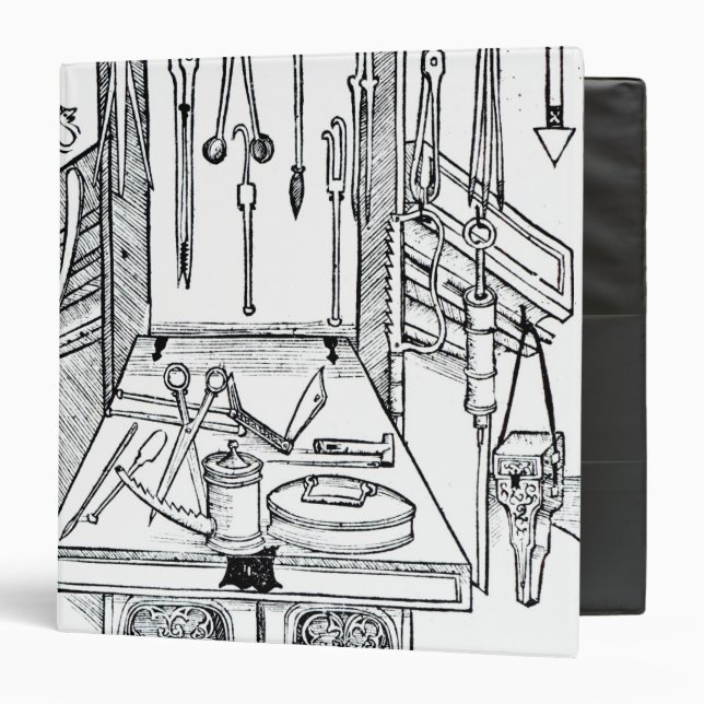 Operating table and surgical instruments, from 'Da Binder (Front/Inside)