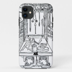 Operating table and surgical instruments, from 'Da iPhone 11 Case