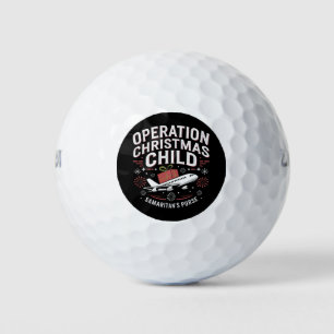 Operation Christmas Child Funny Family Matching  Golf Balls