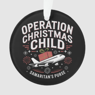 Operation Christmas Child Funny Family Matching Ornament