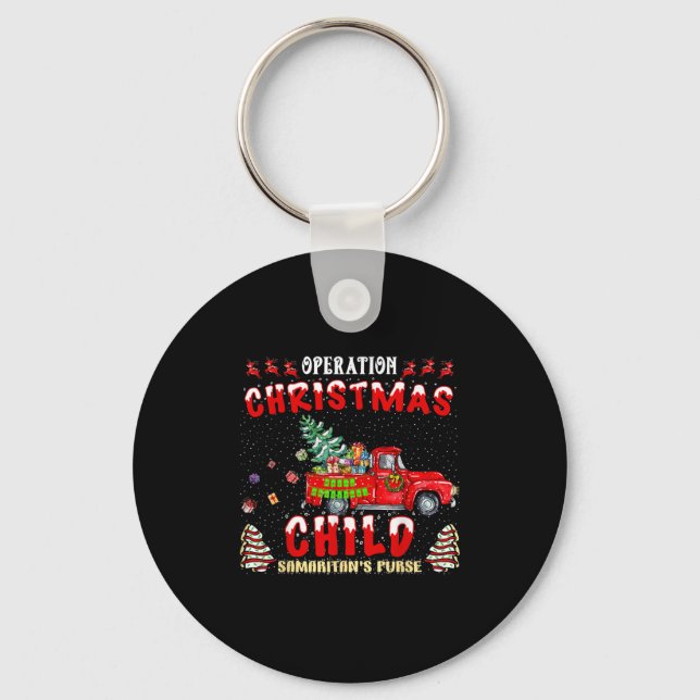 Operation Christmas Child Funny Family Matching Xm Keychain (Front)