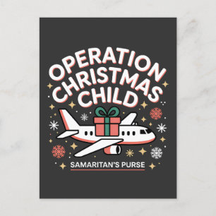 Operation Christmas Child Samaritan Purse  Announcement Postcard