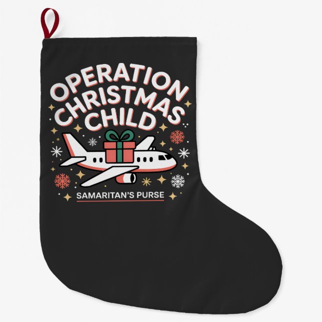 Operation Christmas Child Samaritan Purse  Large Christmas Stocking (Front)