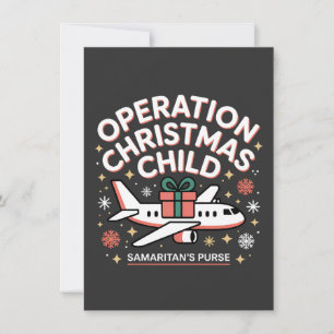 Operation Christmas Child Samaritan Purse  Thank You Card