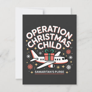 Operation Christmas Child Samaritan Purse  Thank You Card