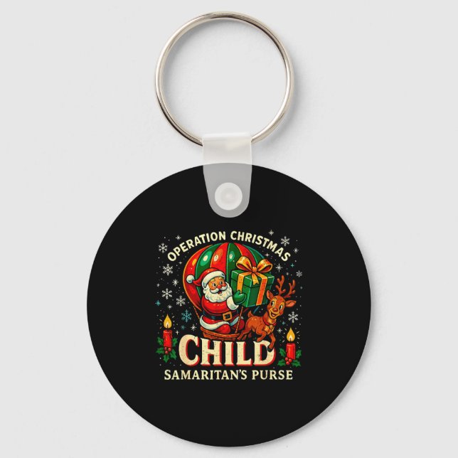 Operation Christmas Child Samaritan’s Purse Balloo Keychain (Front)