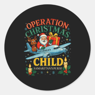Operation Christmas Child Samaritan’s Purse Xmas D Classic Round Sticker