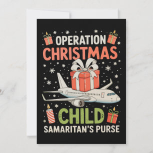 Operation Christmas Child Smaritan's Purse Xmas Holiday Card