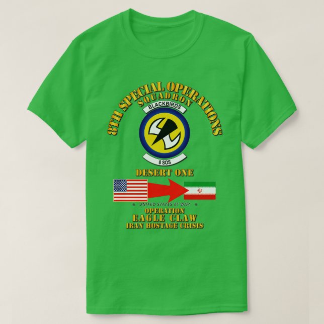 Operation Eagle Claw Iran 8th SOS T-Shirt (Design Front)