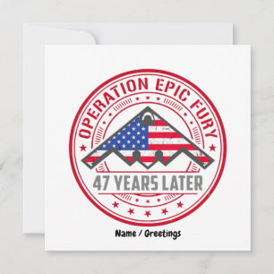Operation Epic Fury 47 Years Later B-2 Stealth  Invitation