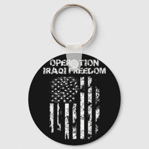 Operation Iraqi Freedom Combat Veteran  Keychain