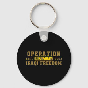 Operation Iraqi Freedom Oif Veteran Combat Us Flag Keychain