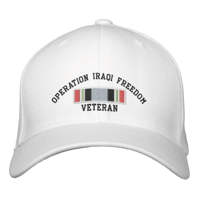 Operation Iraqi Freedom Veteran Embroidered Hat (Front)