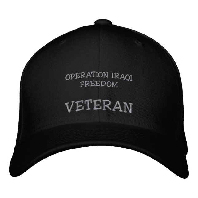 OPERATION IRAQI FREEDOM, VETERAN EMBROIDERED HAT (Front)