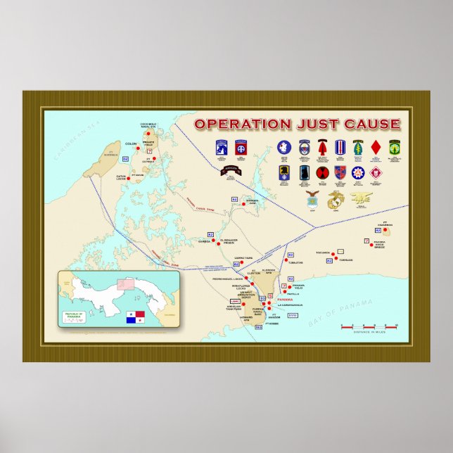Operation Just Cause Map Poster (Front)