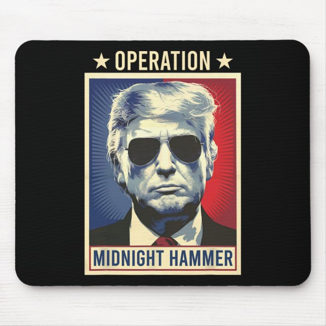 Operation Midnight Hammer Trump  Mouse Pad (Front)