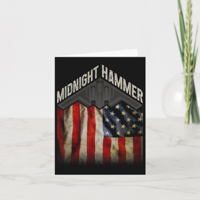 Operation Midnight Hammer - Usa Flag Midnight Hamm Card (Front)