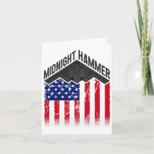 Operation Midnight Hammer - Usa Flag Midnight Hamm Card