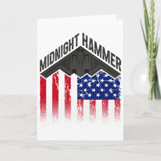 Operation Midnight Hammer - Usa Flag Midnight Hamm Card