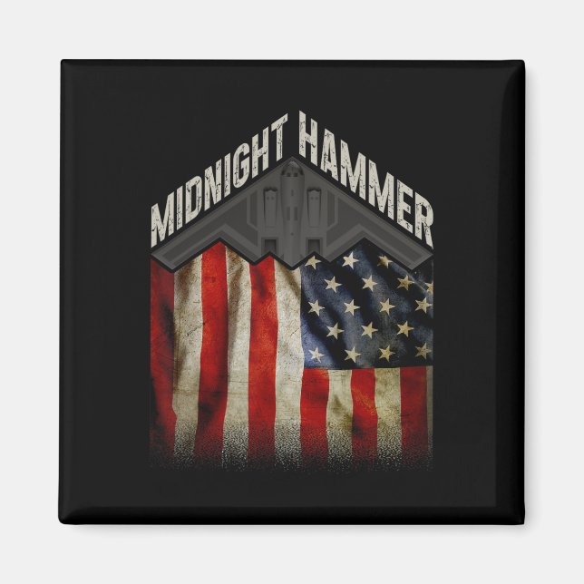 Operation Midnight Hammer - Usa Flag Midnight Hamm Magnet (Front)