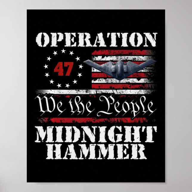 Operation Midnight Hammer - Usa Flag Midnight Hamm Poster (Front)