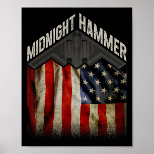 Operation Midnight Hammer - Usa Flag Midnight Hamm Poster