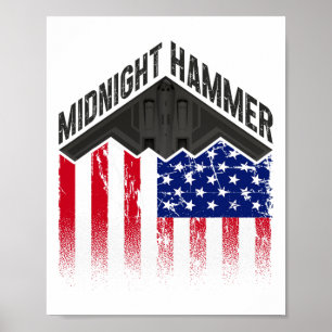 Operation Midnight Hammer - Usa Flag Midnight Hamm Poster
