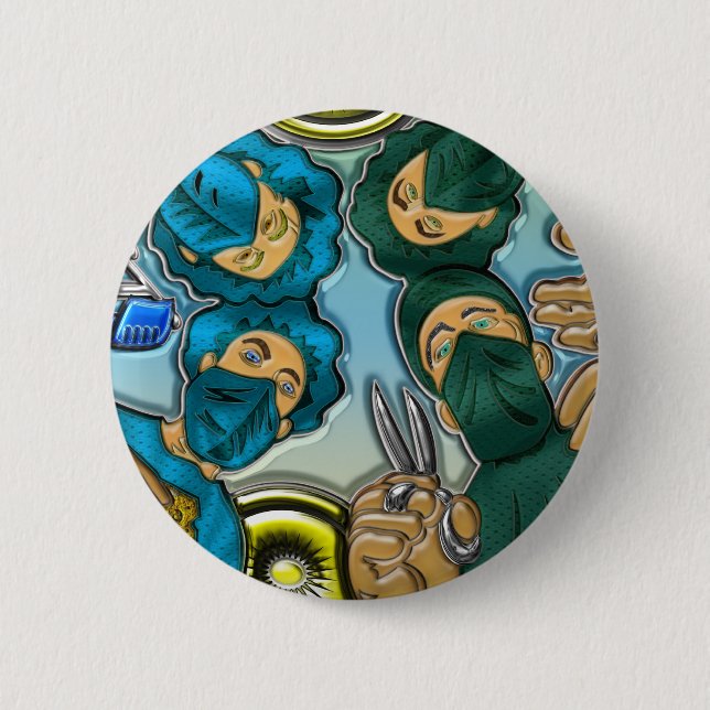 Operation or Surgery 2 Inch Round Button (Front)