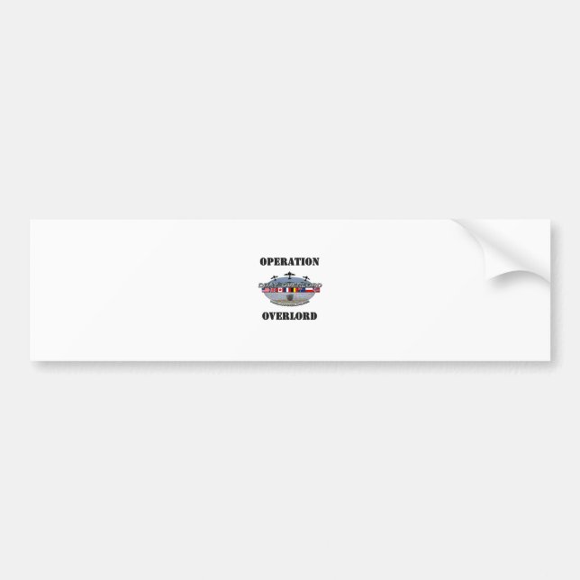 Operation Overlord 1944 Bumper Sticker (Front)