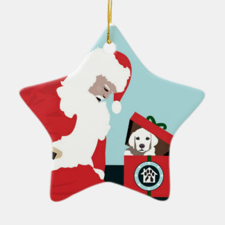 Operation Paws for Homes Dog Rescue - Star Ornamen Ceramic Ornament