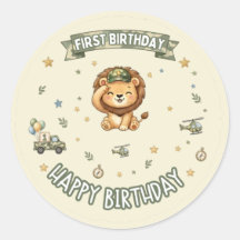 Opération Premier Anniversaire Autocollant Lion Mi
