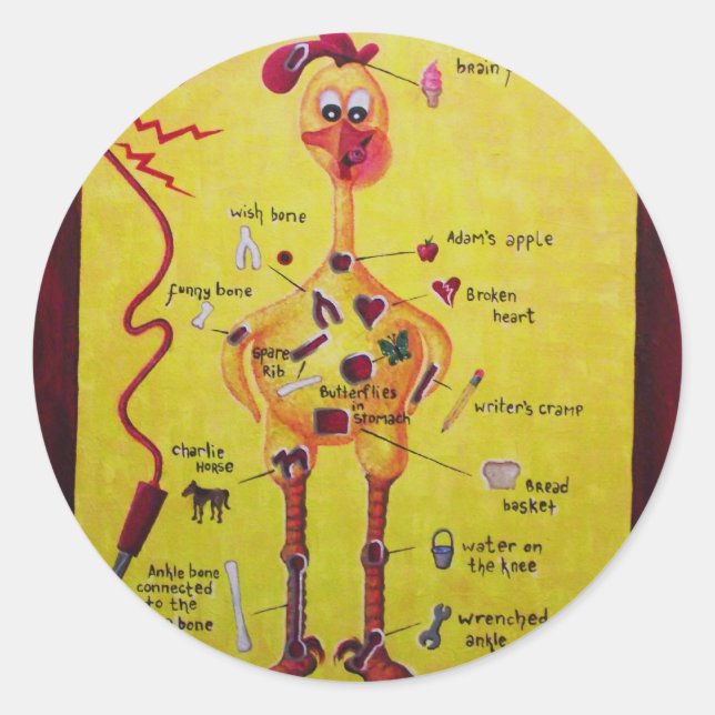 Operation Rubber Chicken Classic Round Sticker (Front)