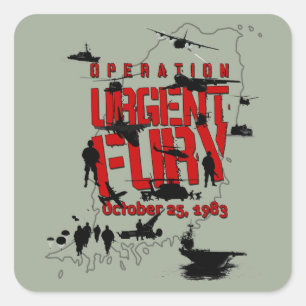 Operation Urgent Fury action sticker