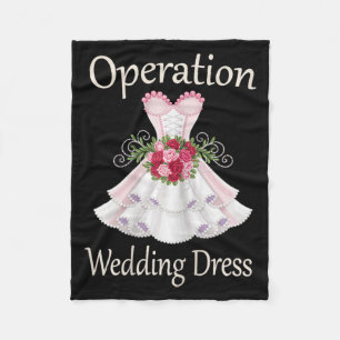 Operation Wedding Dress For Ladies 2025 Bridesmaid Fleece Blanket