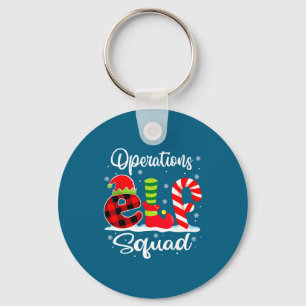 Operations Elf Squad Christmas Manager Matching X- Keychain