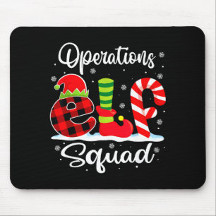 Operations Elf Squad Christmas Manager Matching X- Mouse Pad