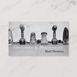 Operations Maintenance Handyman Construction Business Card