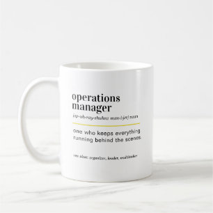 Operations Manager Definition Gift Coffee Mug