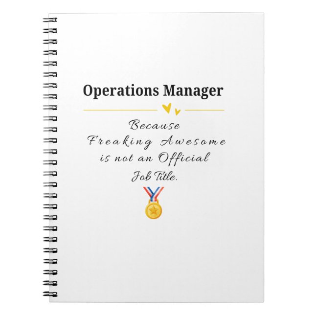 Operations Manager Notebook (Front)
