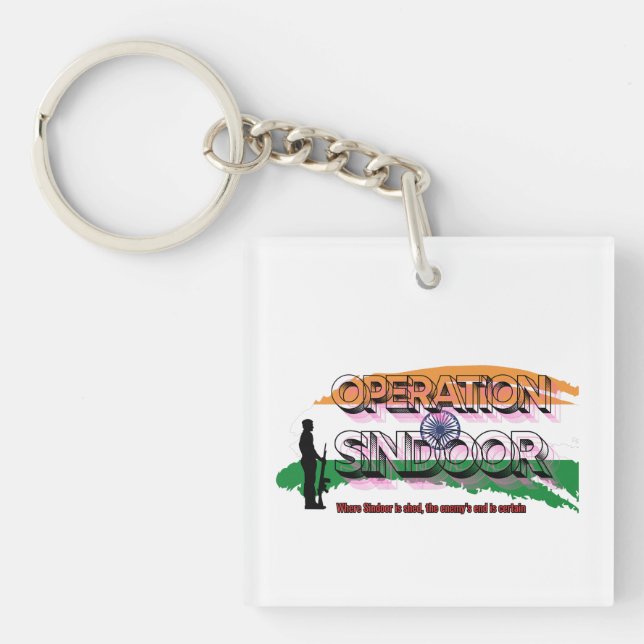 OperationSindoor Keychain (Front)