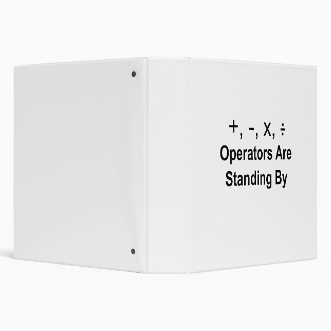Operators Are Standing By Binder (Background)