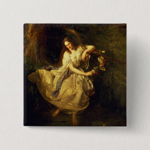 Ophelia 2 Inch Square Button