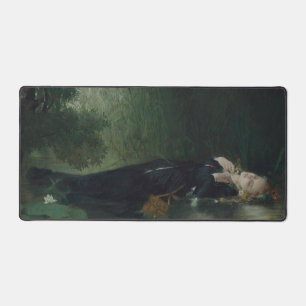 Ophelia Art by Jean Baptiste Bertrand  Desk Mat