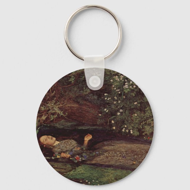Ophelia by John Everett Millais Keychain (Front)