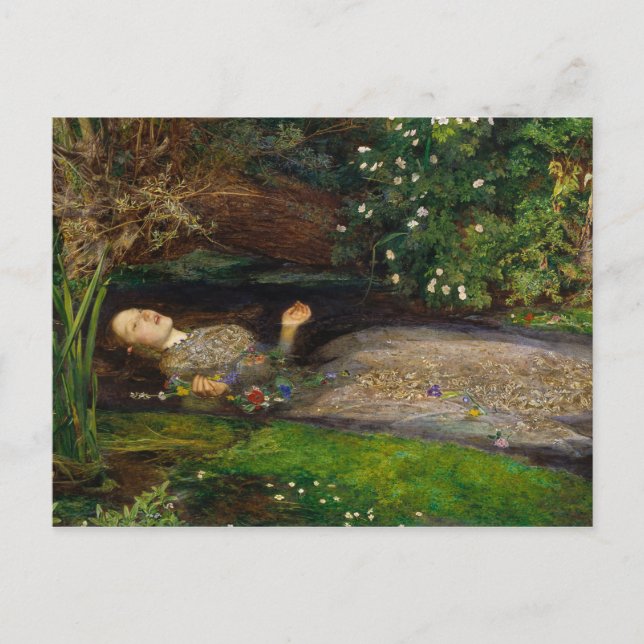 Ophelia by John Everett Millais Postcard (Front)